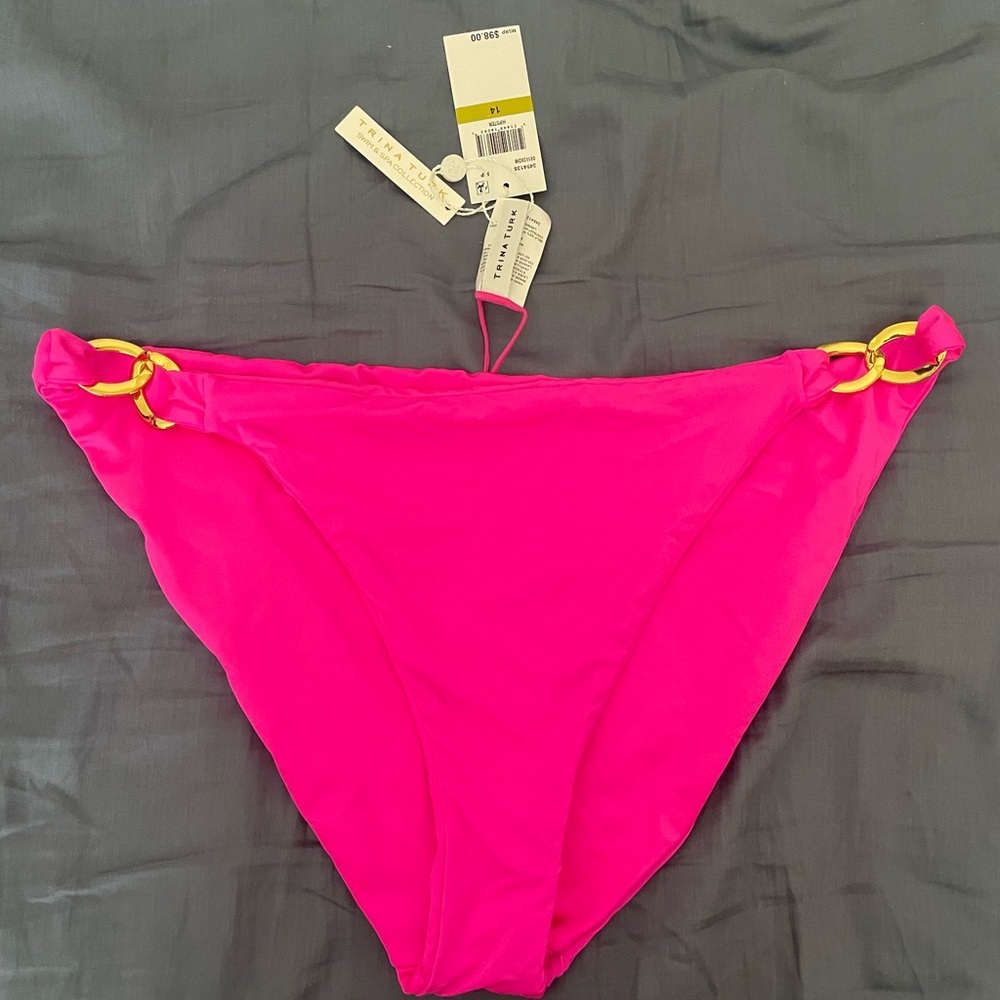 NWT Trina Turk bikini bottoms/ hipsters punk sz 14